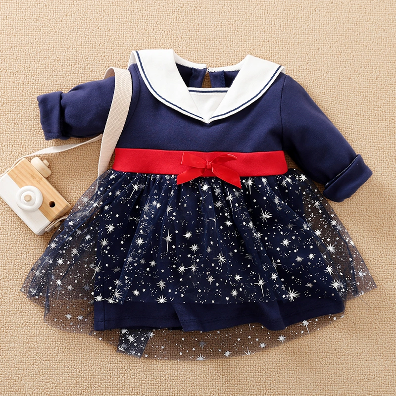 Baby Girl Dress 2020 New Style Princess Style with Long Sleeve for Spring or Autumn